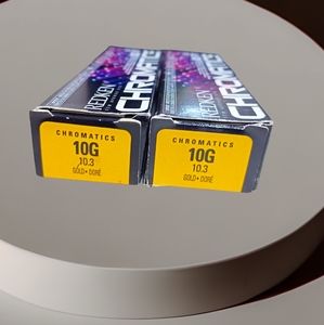 Redken Chromatics 2 Tubes Permanent Ammonia-free Hair Color Light Golden Blonde